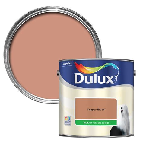 Best dulux paint pinterest wall. Dulux Copper Blush Silk Emulsion Paint 2.5L | Departments ...