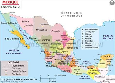 Explorez carte du mexique, mexique cartes, pays la carte du mexique, des images satellite du mexique, carte du mexique grand villes, carte politique du mexique, itinéraire et plan de circulation. Carte Mexique » Vacances - Guide Voyage