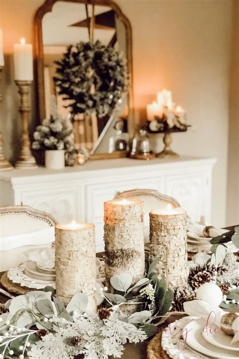 Rustic Winter Tablescape And Dining Room Decor Marly Dice