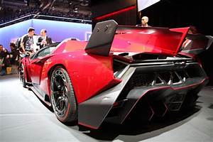 2014, Lamborghini, Roadster, Supercar, Veneno, Rosso, Red