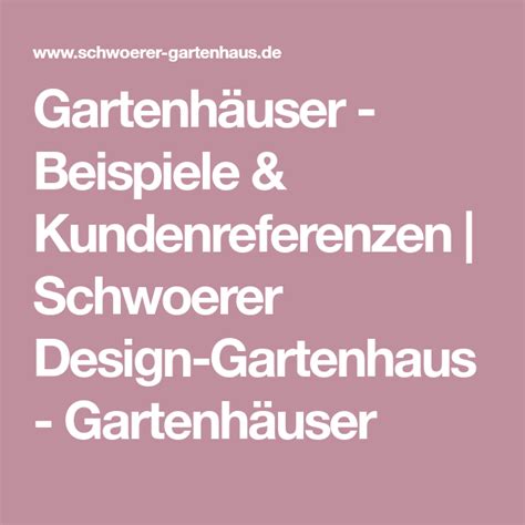 Immobilienmakler in region berlin & brandenburg. Gartenhäuser - Beispiele & Kundenreferenzen | Schwoerer ...