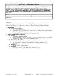 Form DBPR LA 5 Download Printable PDF, Application for ...