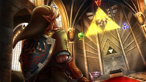 Wallpaper Link The Legend Of Zelda Triforce Ocarina Of Time The