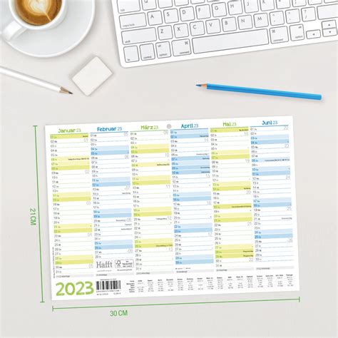 Häfft Shop Tafelkalender 2023 A4 5er Pack Blau Grün Online Kaufen