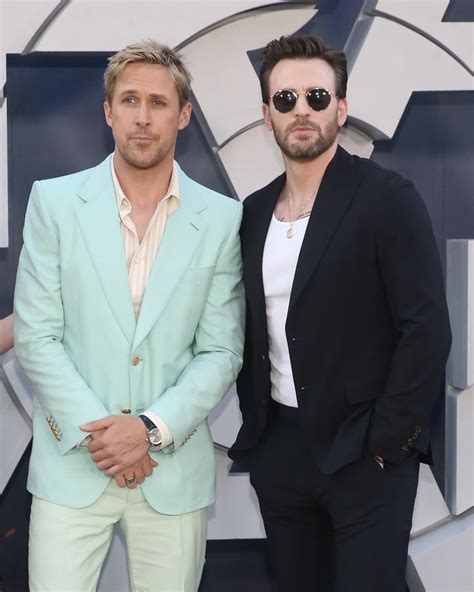 Ryan Gosling And Chris Evans The Gray Man La Premiere Red Carpet