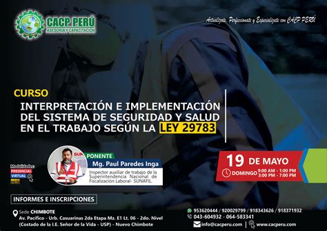 Cacp Perú Curso Interpretación E Implementación Del Sistema De