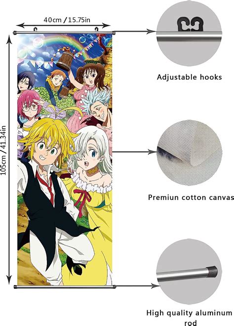 Buy Cosinstyle Anime Scroll Poster Fabric Prints 100 Cm X 40 Cm