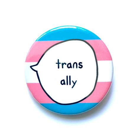 Trans Ally Pin Badge Button Transgender Pride Etsy