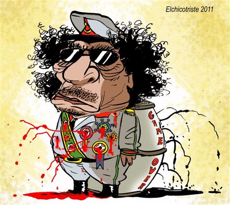 The End For Gaddafi Cartoon Movement