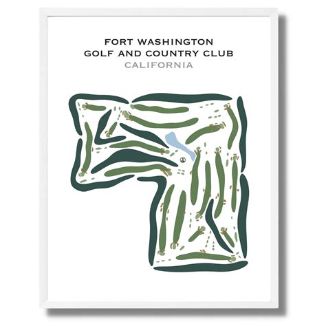 Fort Washington Country Club California Printed Golf Courses Golf