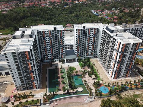 The residence offers outdoor swimming pool, a fitness centre, a shared lounge , a garden , a tennis & badminton court. TimurBay Seafront Residence @ Kuantan - MFE Formwork ...