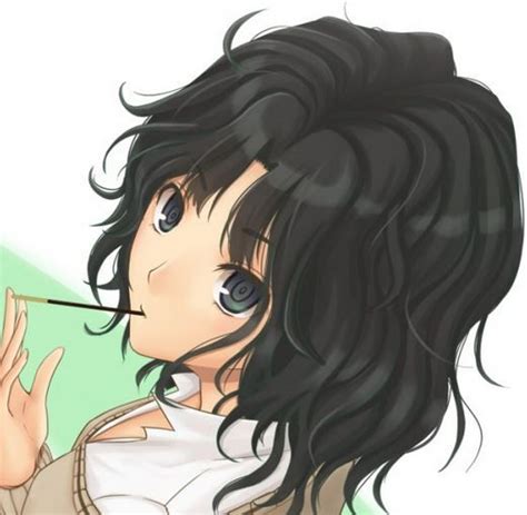 Cute Anime Girl Eating Pocky Anime Manga