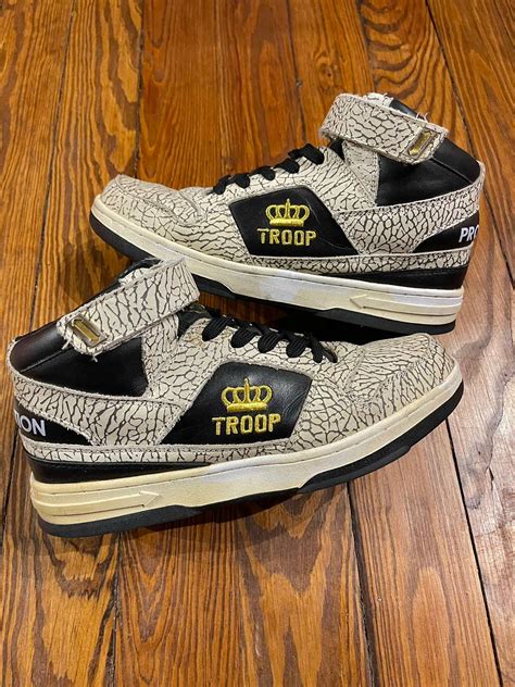 Vintage Troop 90s Rap Hip Hop Ll Cool J Retro 4 Print Sneakers Grailed