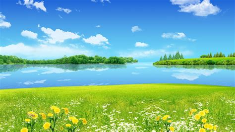 Sunny Landscape Desktop Wallpapers Top Free Sunny