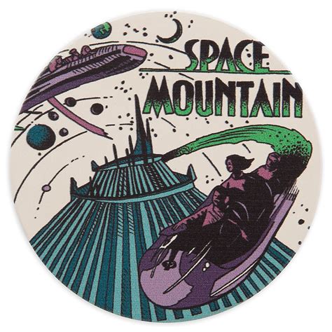 Disney Parks Attraction Poster Coaster Space Mountain Disneyland