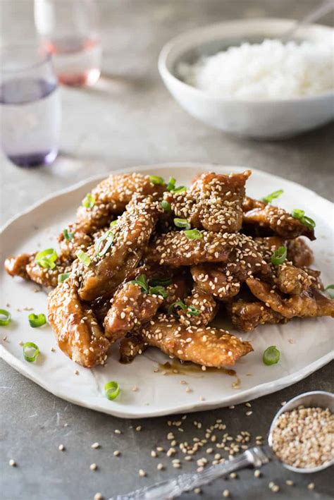 This easy chicken can be on the table in 15 minutes! Easy Chinese Honey Sesame Chicken | RecipeTin Eats