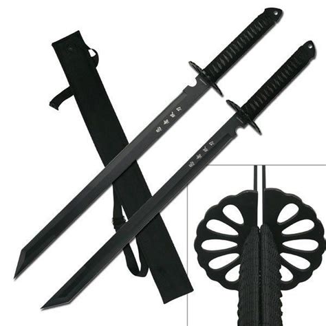 28 DUAL TACTICAL FULL TANG DOUBLE EDGE NINJA SWORD Sharp Samurai