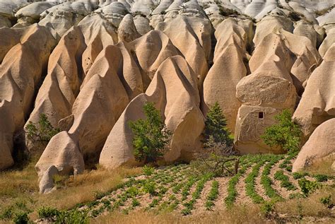 Turkey Cappadocia Goreme View Of Rose Valley Stock Photo