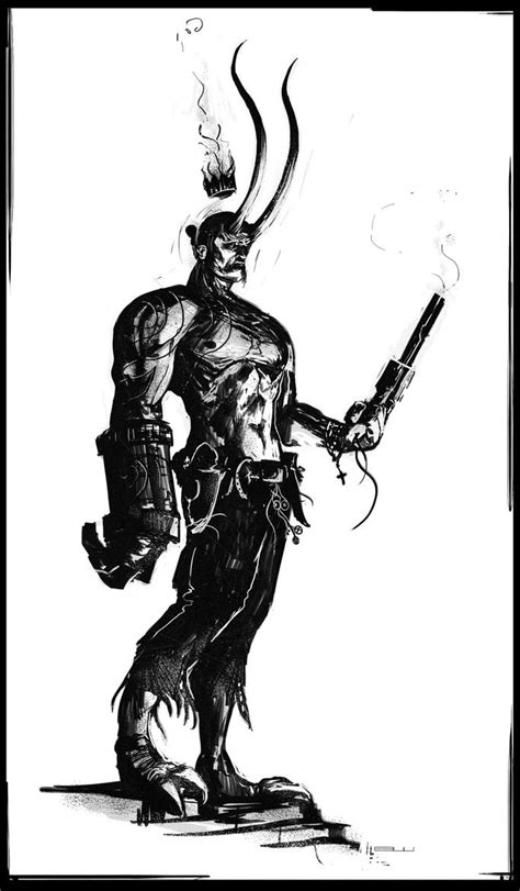 Hellboy Sketch By Bradwright On Deviantart