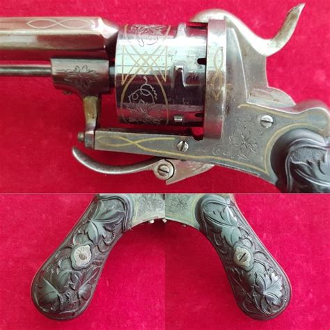 X X X Sold X X X A Fine 7mm 6 Shot Pinfire Revolver With A Folding