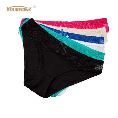 Youregina Tanga Underwear Women Panties Seamless Lace Thong Lot Culotte