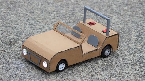 How To Make A Car Out Of Cardboard Diy Youtube