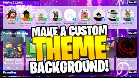 How To Make Roblox Look Cool With Custom Theme Background Youtube