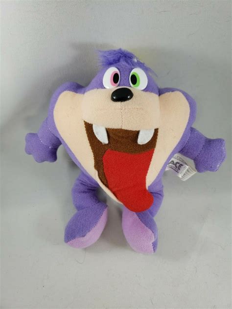 Vintage Ace Tiny Toon Adventures Purple Dizzy Devil Cartoon 8 Plush Stuffed Toy Cartoon Shows