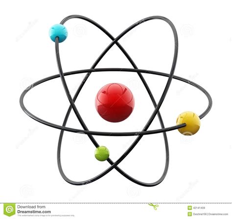 Ein atommodell ist eine vorstellung vom aufbau und der form der atome. Molekyl-/atommodell stock illustrationer. Illustration av ...