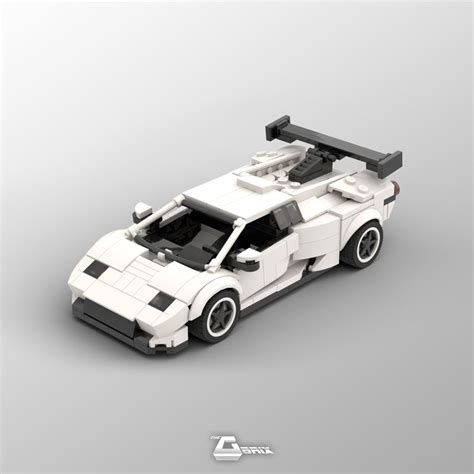 Lego Moc Lamborghini Diablo Gtr White By Thegbrix Rebrickable