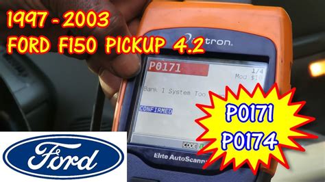 1997 2003 Ford Pickup P0171 P0174 System Too Lean Bank 1 Bank 2 Youtube