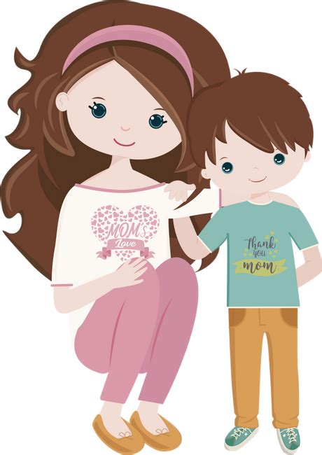 Tube Png Maman Et Son Fils Mother And Son Clipart Png