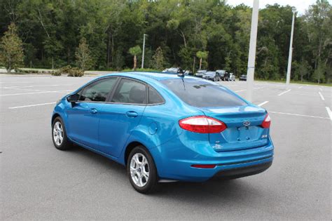 2015 Ford Fiesta Se 7068 Miles Blue Candy Metallic Tinted Clearcoat