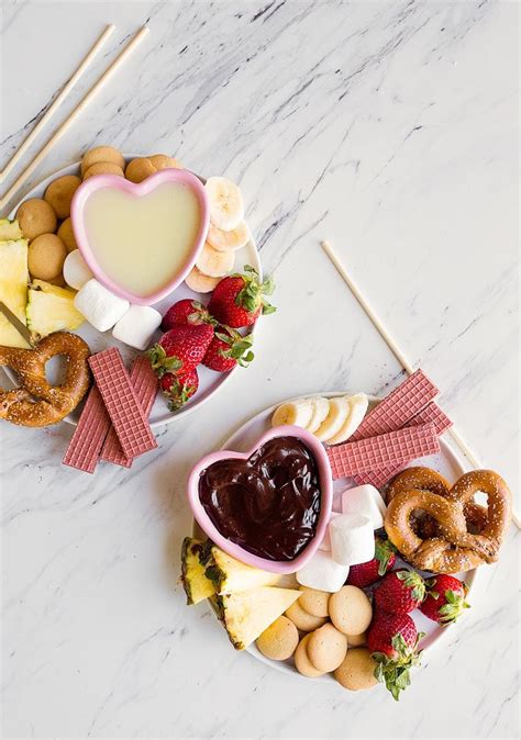 Easy Chocolate Fondue For Two Perfect Chocolate Fondue Made With Just
