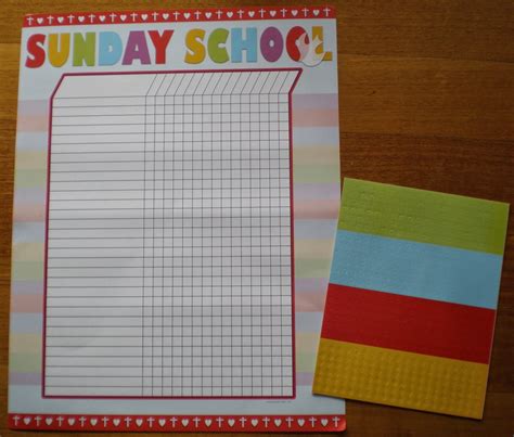 Petersham Bible Book And Tract Depot Sunday School Attendance Sticker Chart