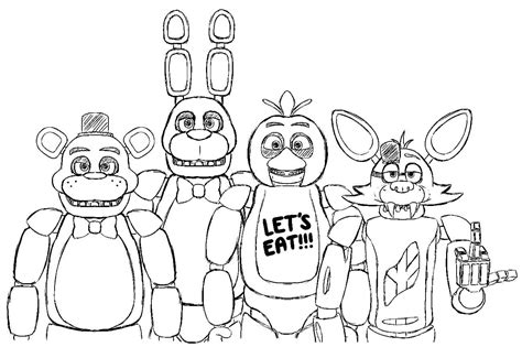 Printable Five Nights At Freddy S Coloring Pages