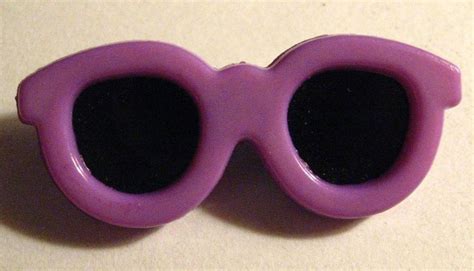 Purple Eighties Sunglasses Lapel Pin Vintage Wham Miami Vice Neon Day