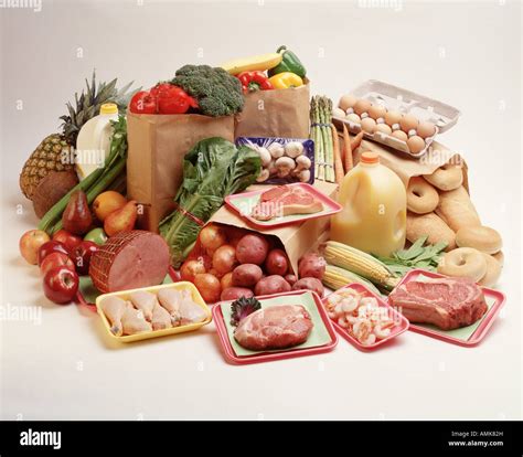 Basic Food Groups Fruit Vegetable Meat Poultry Dairy Grocery Items