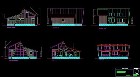 Modern Wooden House 2d Dwg Full Project For Autocad Designs Cad