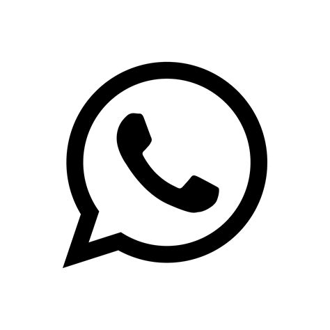 Logo Whatsapp Hitam Putih Png Foto Profil Wa Keren Sexiz Pix