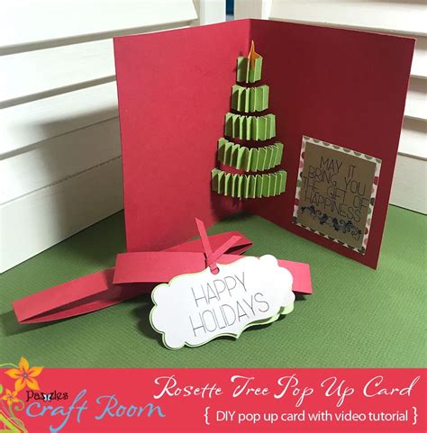 12 Days Of Pop Ups Rosette Tree Pop Up Card Pazzles Craft Room Diy