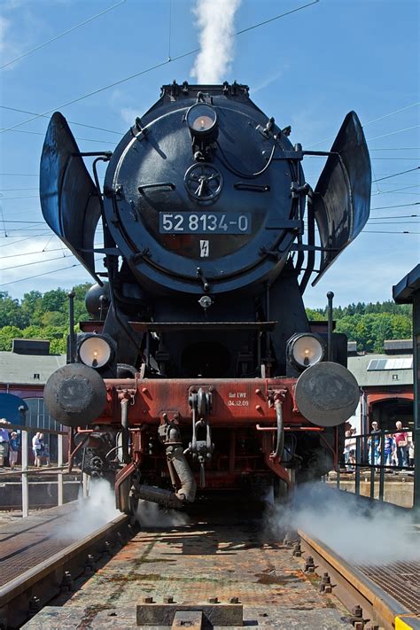 The German Steam Locomotive 52 8134 0 From The Eisenbahnfreunde
