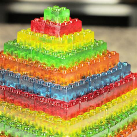 Stackable Gummy Lego Jell O Candy Pyramid