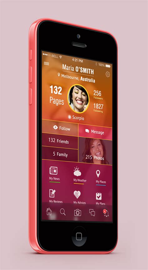 Address:tilak nagar bangalore karnataka 560041 india. Social App Profile Screen ios 7 | Design ios, Appli, Mobile