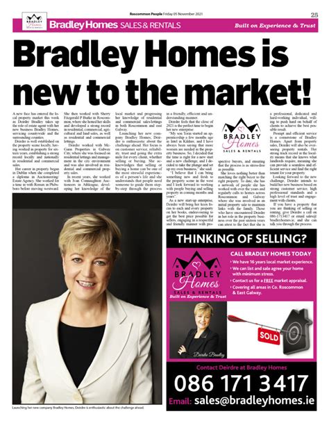 Bradley Homes Is New To The Market Bradley Homes