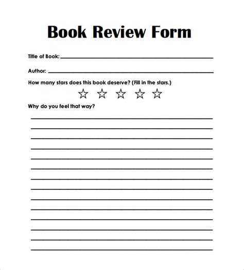 Sample Book Review Template 10 Free Documents In Pdf Word