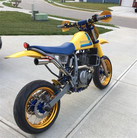Husband can ride this dirt bike is pretty awesome we had the razor mx350 to start with. Suzuki DR650 "Retro-Moto" by Parr Motorcycles - BikeBound