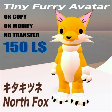 Second Life Marketplace Kitakitsune Tiny Furry Avatar