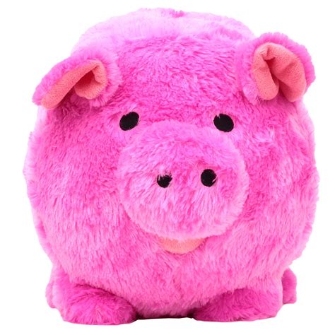Jumbo Pink Plush Piggy Bank, Jumbo Plush Piggy Bank By FAB Starpoint ...