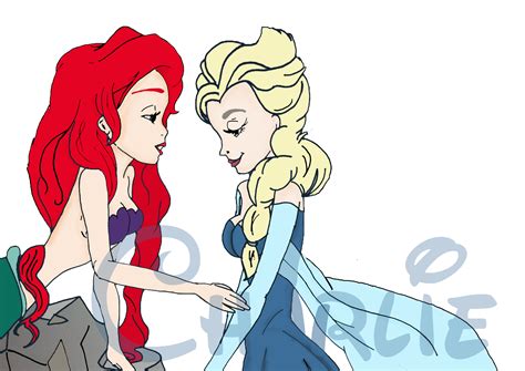 Ariel Et Elsa The Secret By Chaaa94 On Deviantart